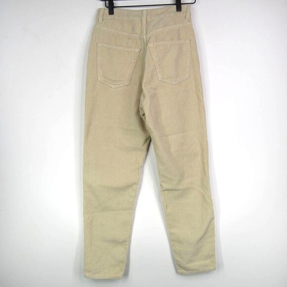 TOPSHOP Corduroy Mom Jeans In Cream Sz 4 - Picture 3 of 8